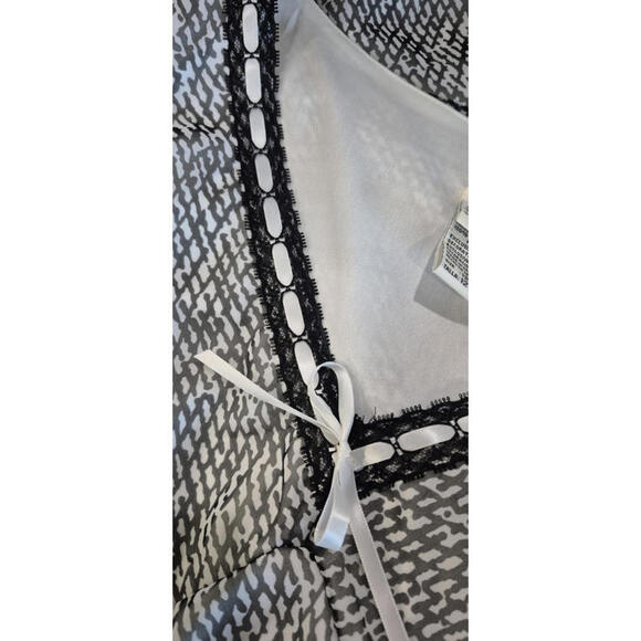 New! Sangria Size 12 Modern Sleeveless Cocktail Party Midi Dress ~ Black & White - Picture 6 of 9